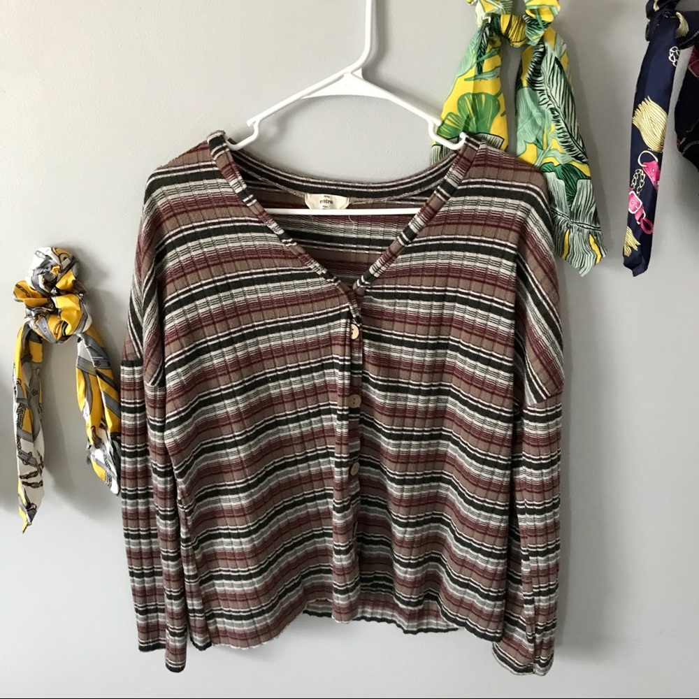 entro; striped long sleeve (small)